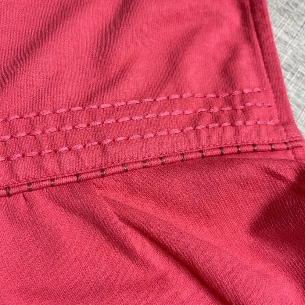 NWOT CASLON Women's Peplum Ruffle Knit Tunic Top Pink
